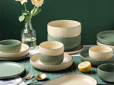 北欧碗碟餐具创意陶瓷碗盘子套装家用现代简约高档碗筷组合 混色2人食7件套